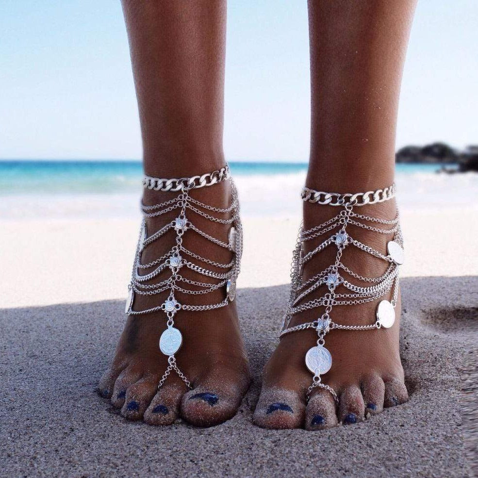 Joyas de tobillo de verano