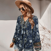 Blusa floral boho chic