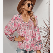 Blusa floral boho chic