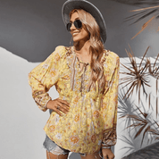 Blusa floral boho chic