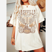 Camiseta con estampado de música country de Nashville
