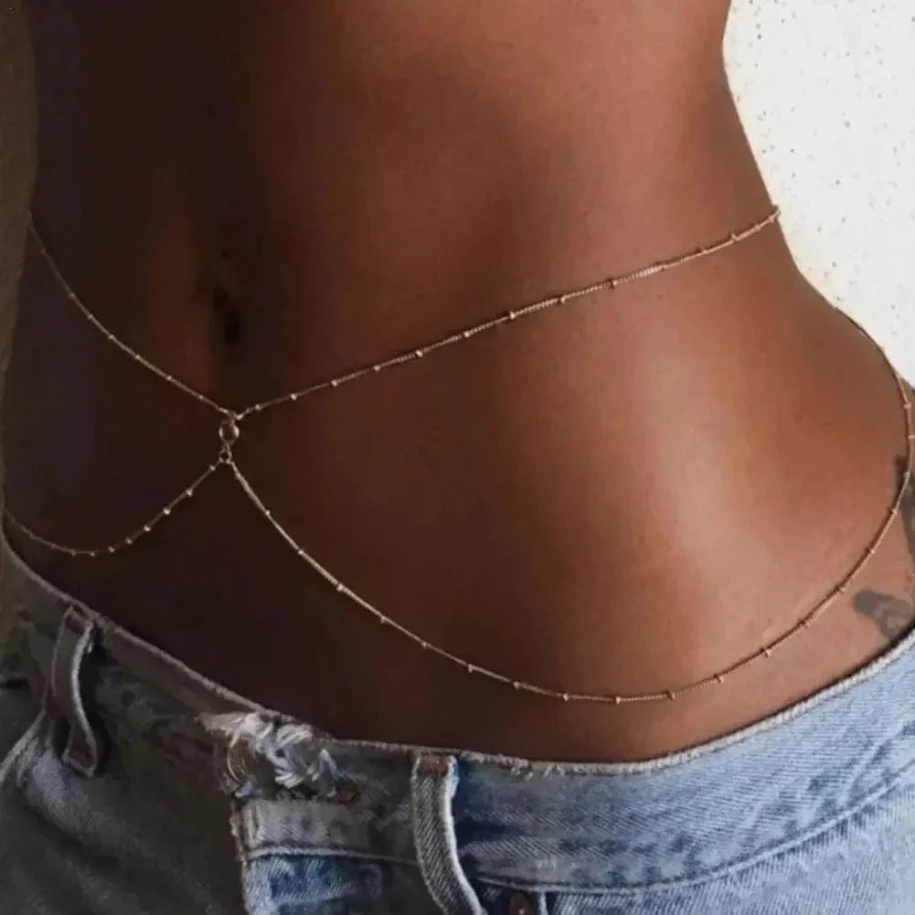 Boho Rhinestone Belly Chain