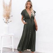 Vestido playero bohemio informal de verano