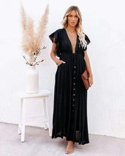 Vestido playero bohemio informal de verano