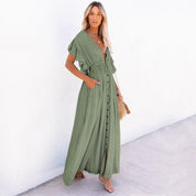 Vestido playero bohemio informal de verano