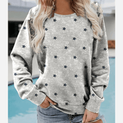 Camisa de manga larga con estampado de estrellas