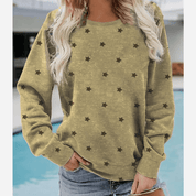 Camisa de manga larga con estampado de estrellas
